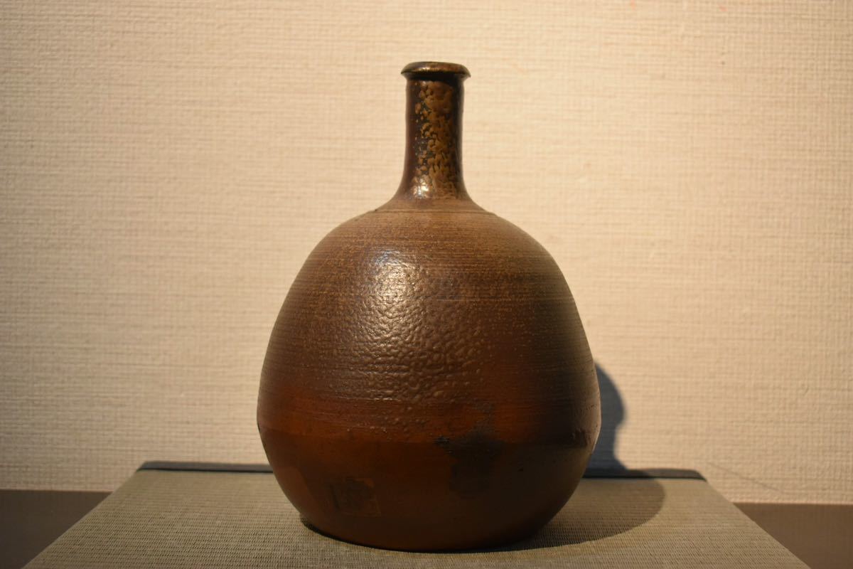 GE】M125【コレクター所蔵品】時代 備前花瓶 /日本美術 備前焼 古陶 古