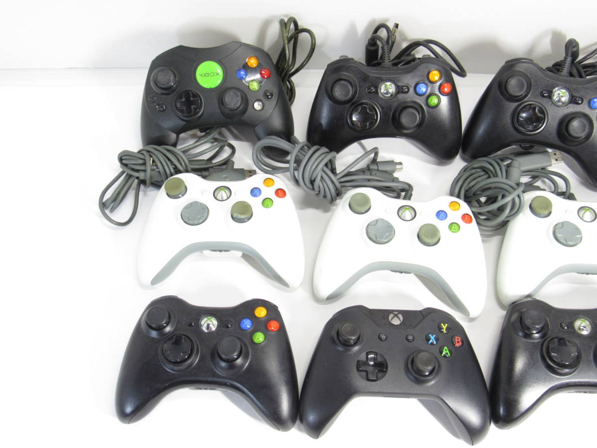 T-516 XBOX コントローラー 12点まとめ ワイヤレス 無線 有線 ブラック