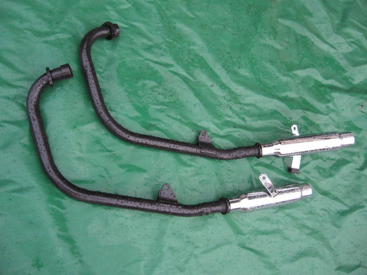 CBX125カスタム ワンオフ マフラー新品 キャプトン メッキ ポン  