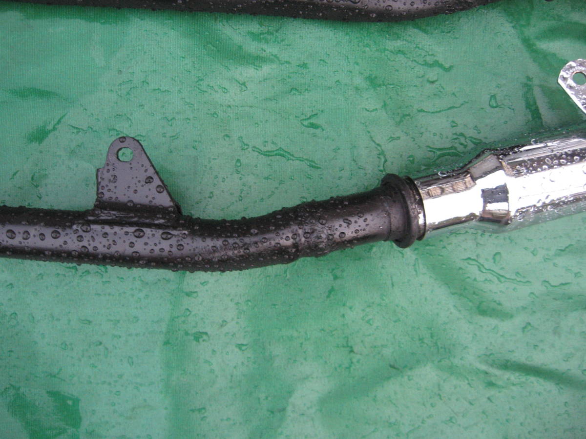 CBX125カスタム ワンオフ マフラー新品 キャプトン メッキ ポン  