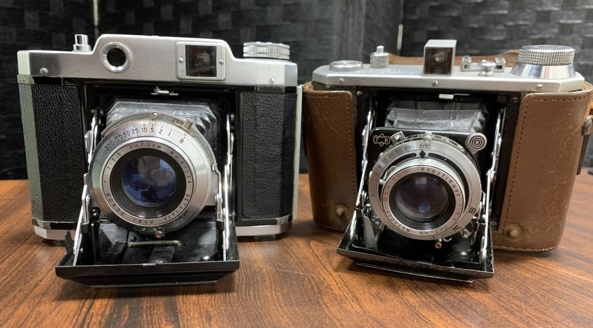 7721A 【コレクター必見♪】☆蛇腹カメラ 4台まとめ MAMIYA-6/Olympus
