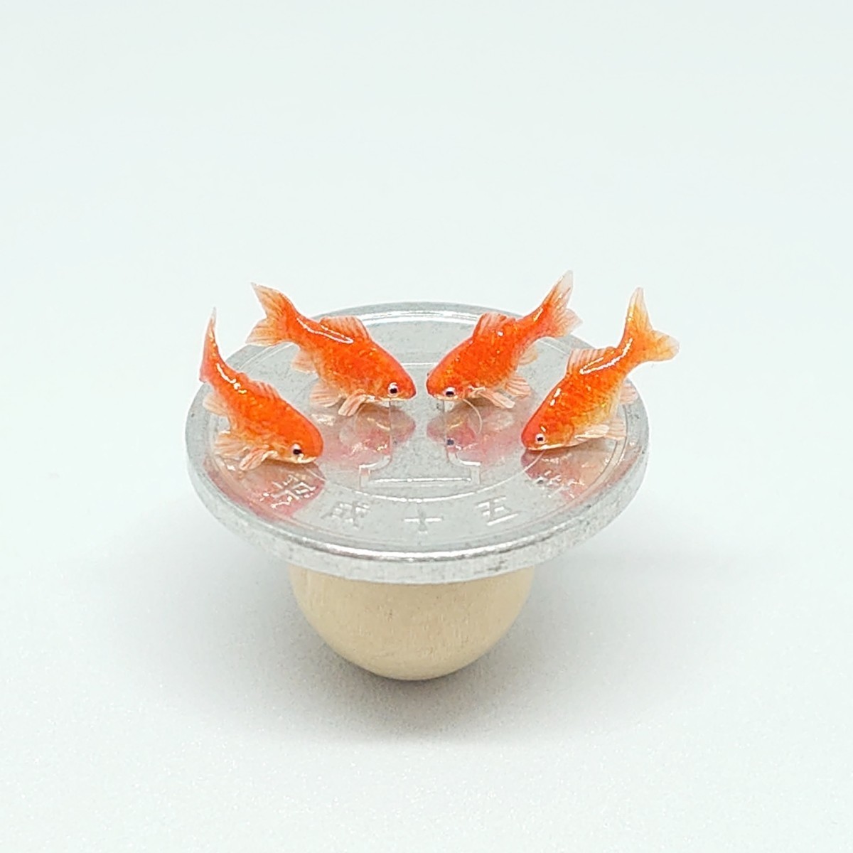 ミニチュア 樹脂粘土 金魚 和金(S) ハンドメイド ジオラマ C(材料