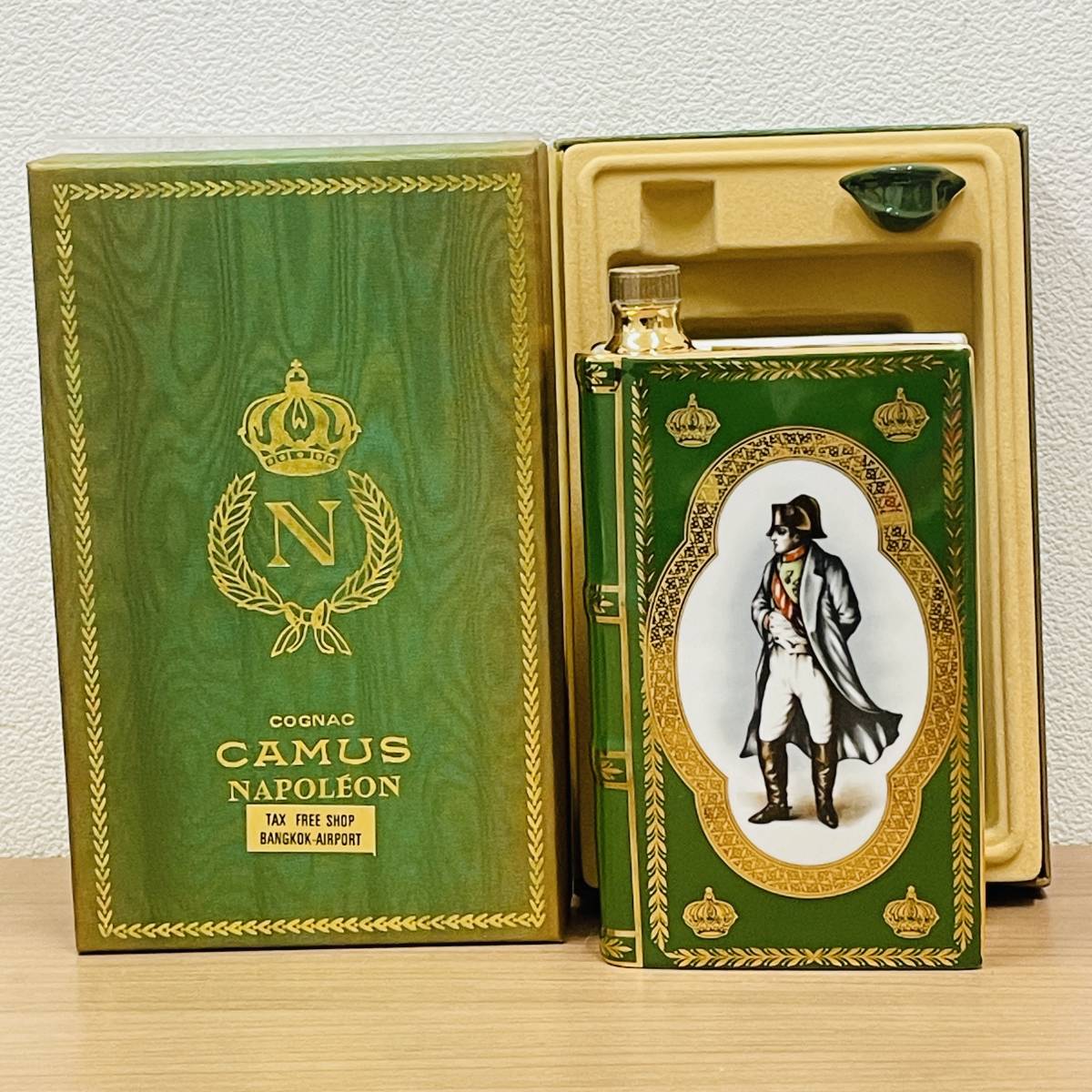 ○【CAMUS/カミュ】ブック ナポレオン NAPOLEON グリーン 陶器ボトル
