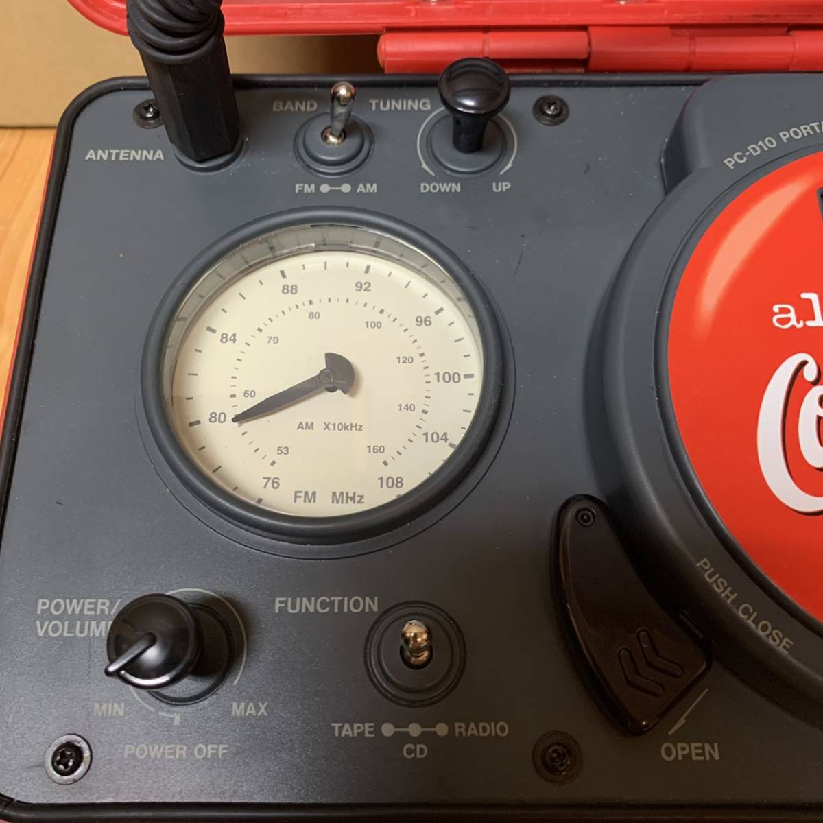 TEAC Coca Cola コカコーラ CD ラジカセ PC-D10 懸賞品 非売品