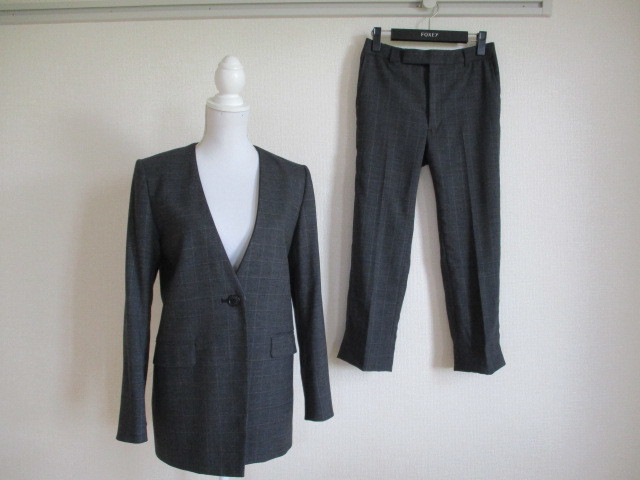 スーツカンパニー SUIT COMPANY グレー パンツスーツ ジャケット