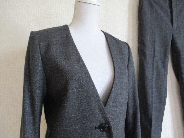 スーツカンパニー SUIT COMPANY グレー パンツスーツ ジャケット