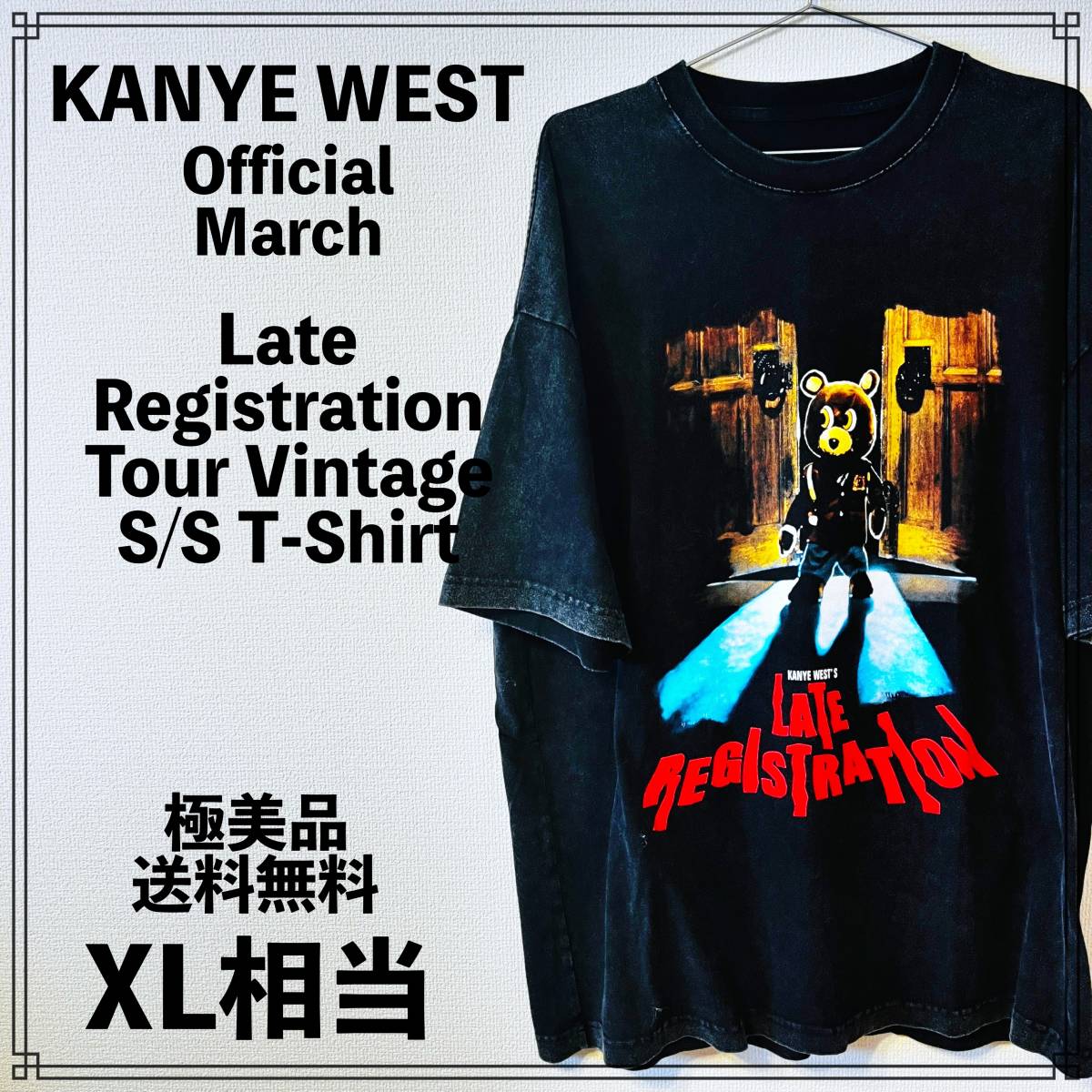 極美品】KANYE WEST Official March Late Registration Tour S/S T