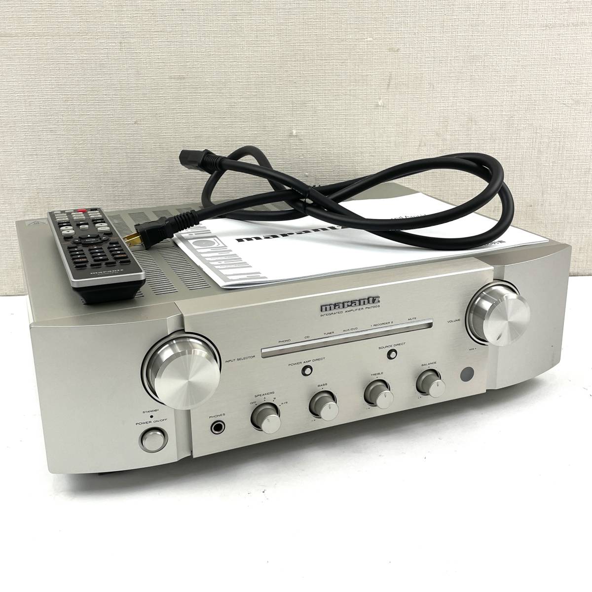 marantz プリメインアンプ PM7003 リモコン/説明書付き マランツ 北TO2