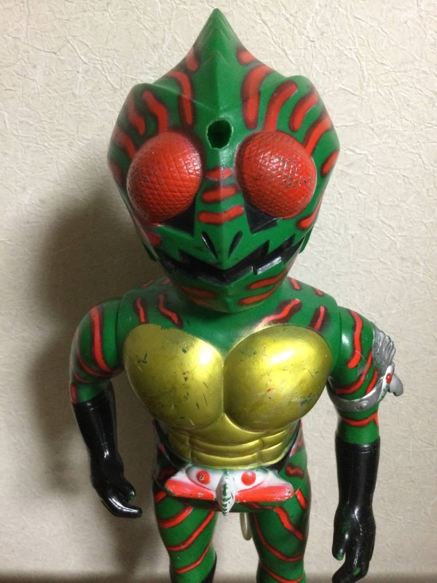 希少⁄当時物ポピー 仮面ライダーアマゾン ソフビ ミドルサイズ 昭和