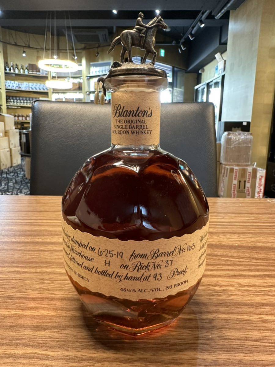 1円〜【未開栓】Blanton ブラントン 2019 ケンタッキーストレートバーボンウイスキー 750ml 46.5% 蝋割れ 古酒 