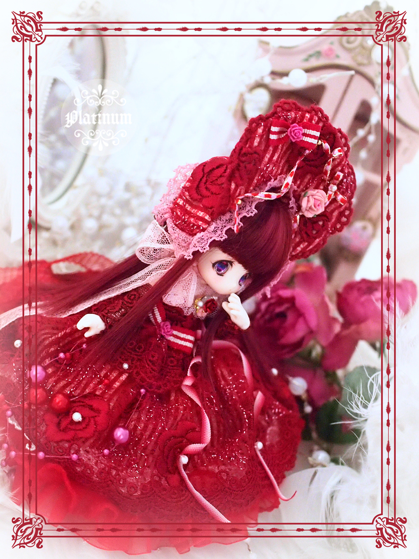 人気セール，人気 【ぷらちなの杜●紅薔薇少女～Rouge 2wayドレスセット～●オビツ11・ピコニーモPサイズ】