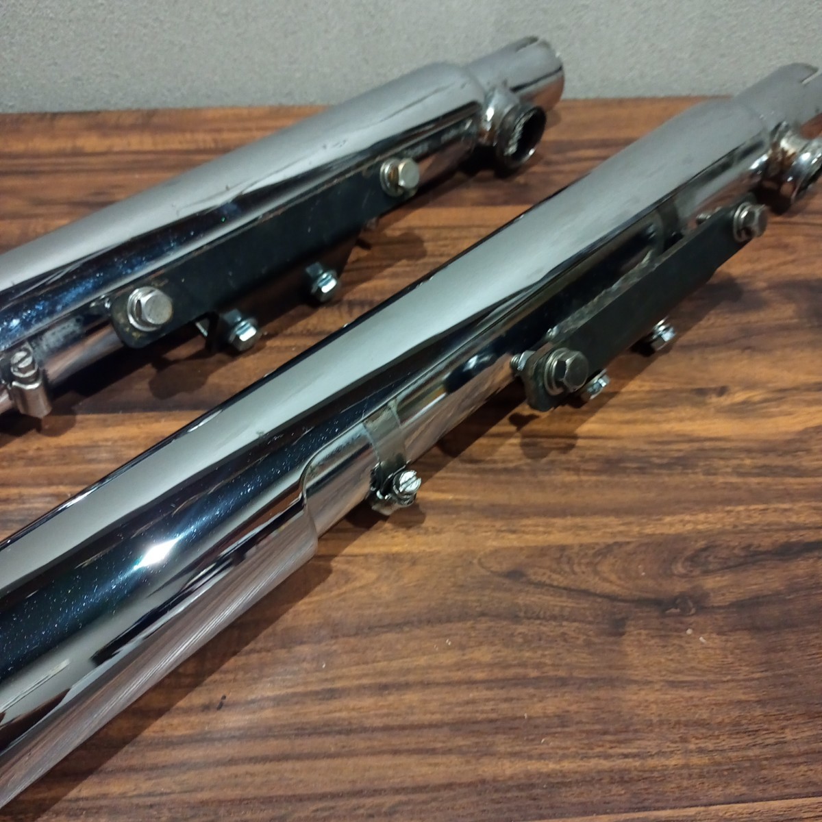 バンス＆ハインズ☆VANCE&HINES☆ストレートショット☆スリップオン 