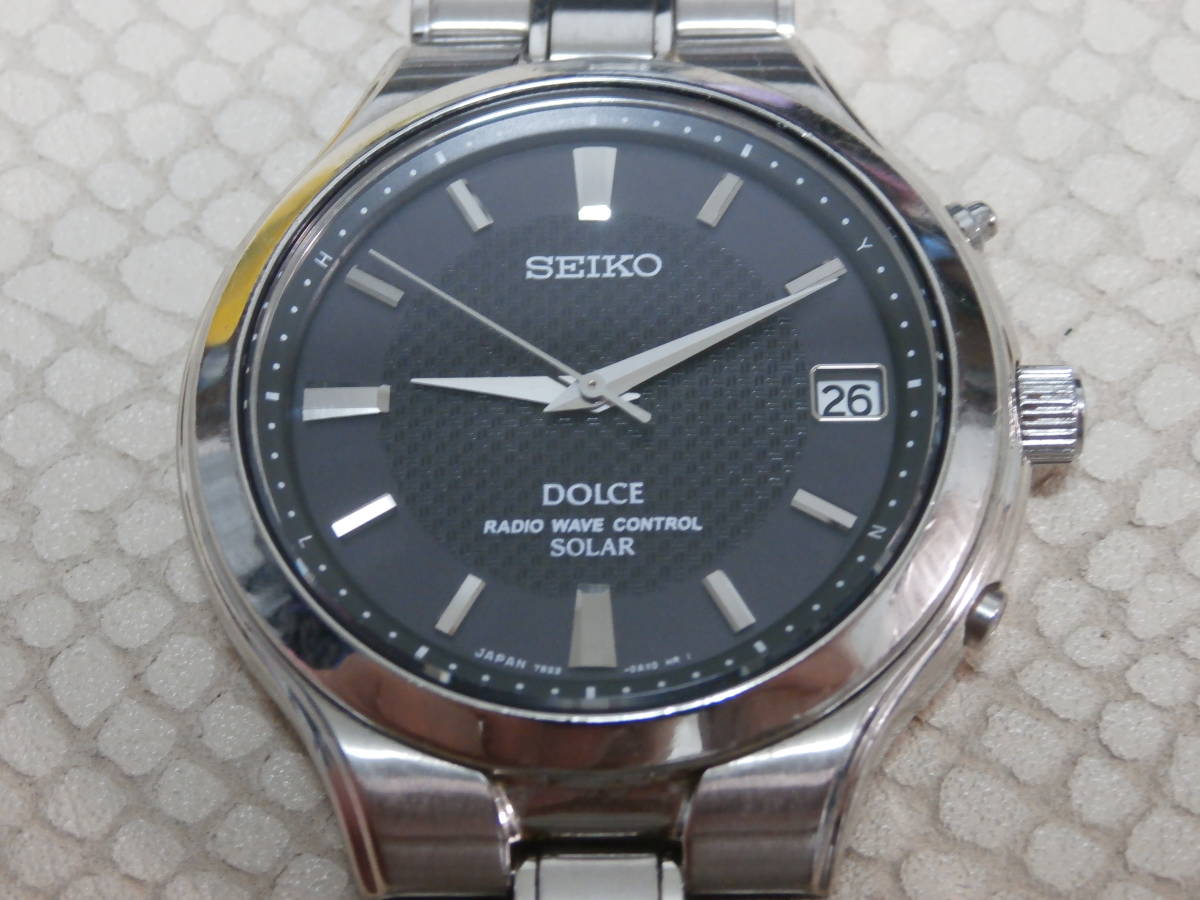 SEIKO DOLCE 7B22-0AK0 デイト ソーラー 動作品 箱付き - メルカリ