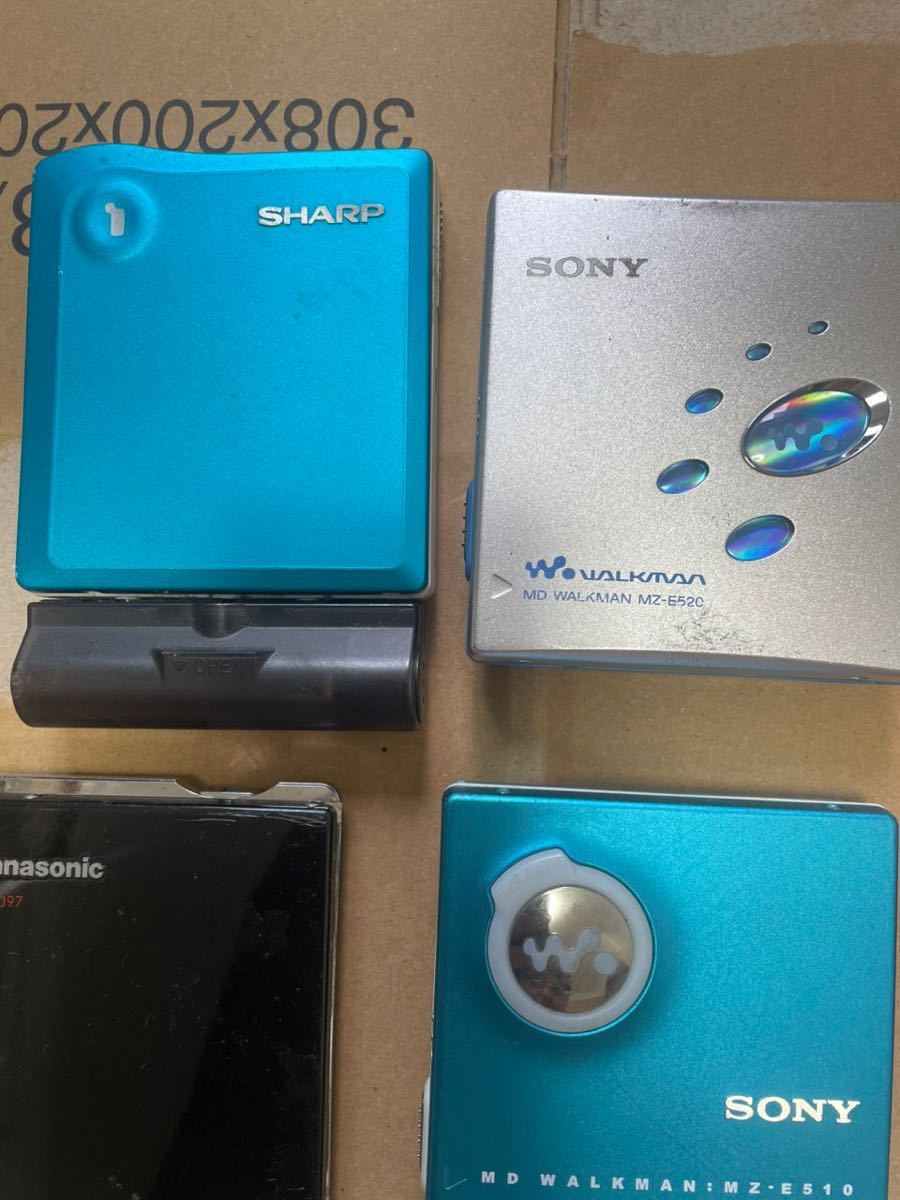 MDプレーヤー SONY SHARP Panasonic PIONEER 11個まとめて売る SONY