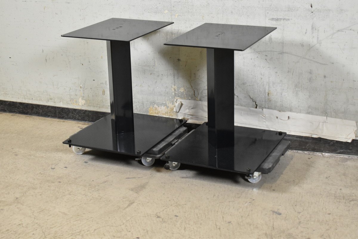 メーカー不明】スピーカースタンドペア 高さ約41cm | スピーカー