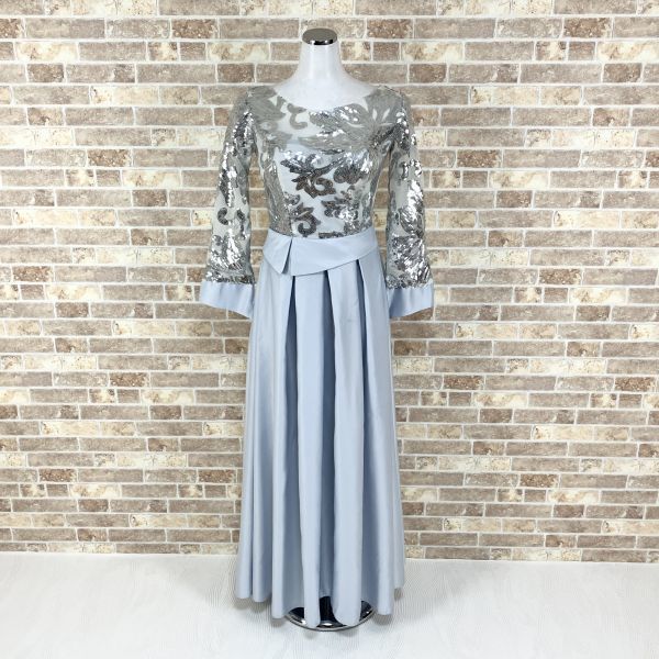 レディース 美品 エスカーダ ドレス ワンピース ビーズ スパンコール 36 S