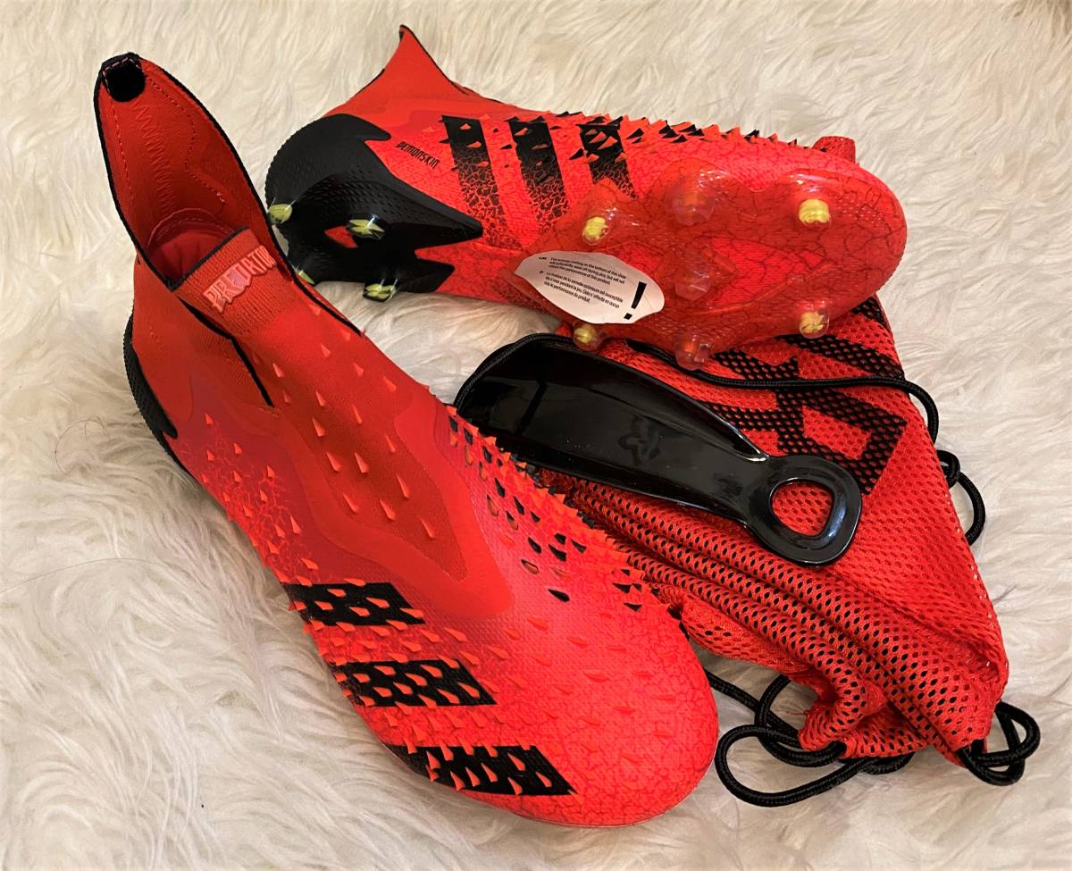 《激安即決/紐なしプレミアムモデル》adidas　プレデター フリーク +FG26.0cm《赤黒》
