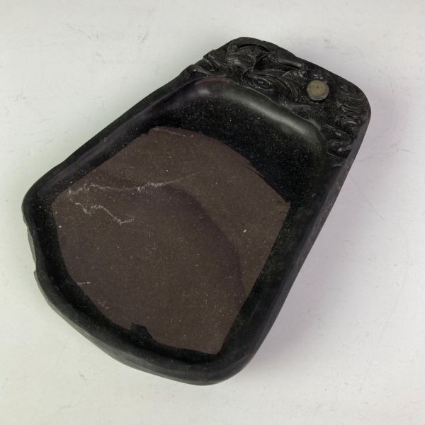 【伝々】dg636 時代 硯 龍文 中国 唐物 文房四宝 書道具 端渓