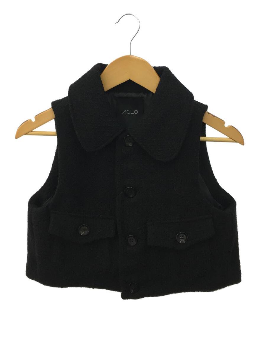 ACLO/SHORT LENGTH TWEED VEST/ベスト/FREE/ツイード/BLK