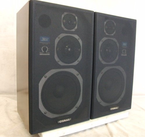 K○【現状品】CORAL コーラル スピーカー X-III ペア コーラル