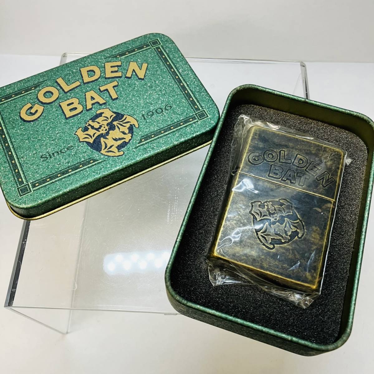 K-23700】1円～！未使用？ZIPPO GOLDEN BAT 保管品 状態写真参照 