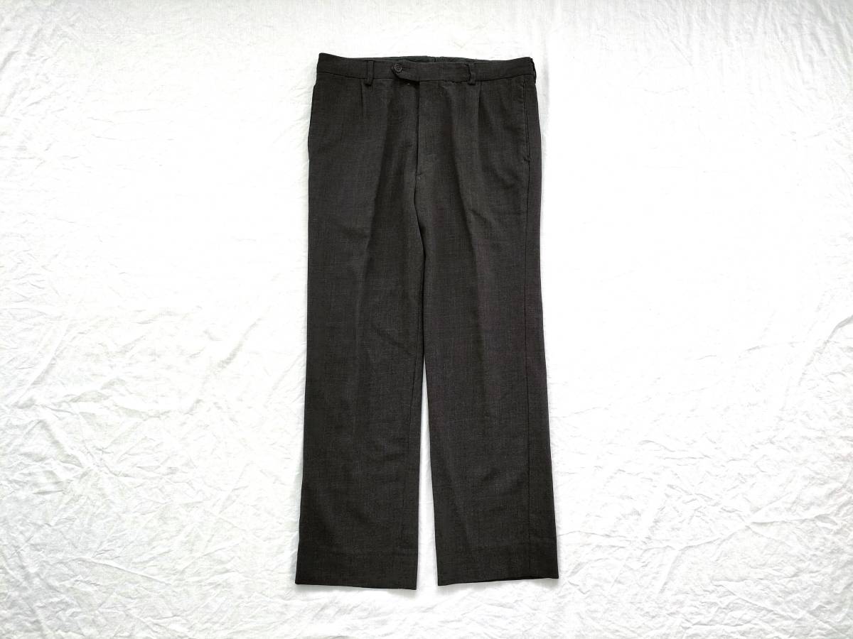 90s00s Giorgio Armani 1タック トラウザーズ 通年 ウール