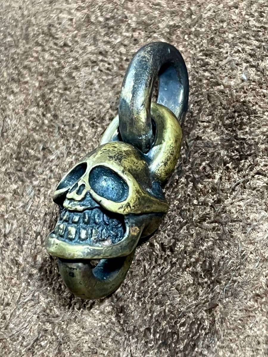 GOLD KID ゴールドキッド ネックレストップ 正規品 真鍮 スカル SKULL 