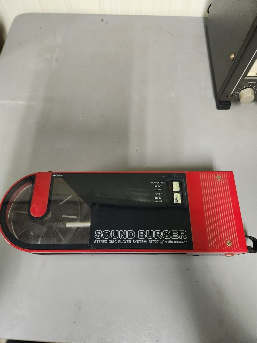 SOUND　BURGER　AT727　希少モデル　audio-technica　輸出　貿易　アンティーク　ヴィンテージ　レトロ　カセットデッキ　即決