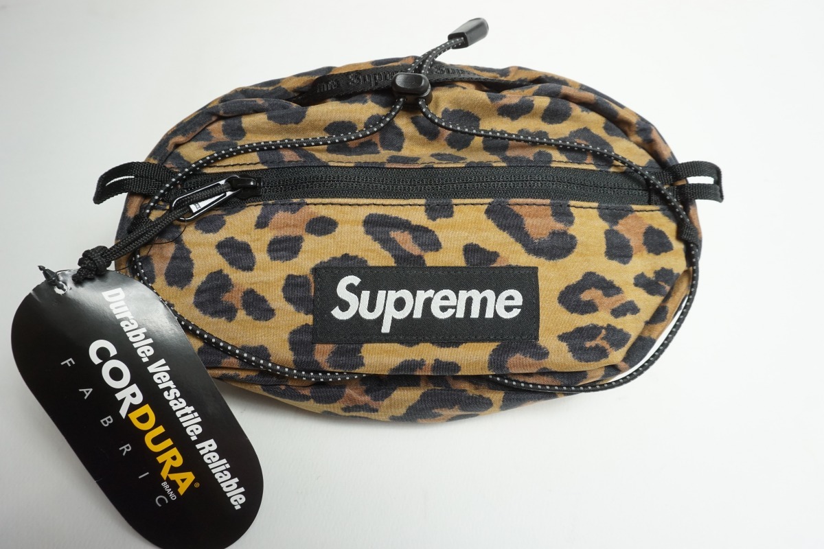 新品 正規 20AW SUPREME シュプリーム Waist Bag Leopard ウエスト バッグ レオパード ポーチ 茶 本物831N▲
