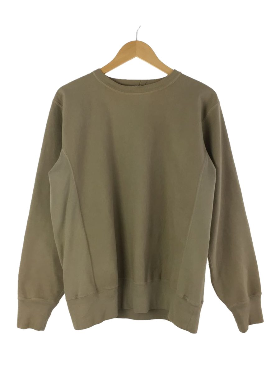 AURALEE◆SUPER MILLED SWEAT P/O/スウェット/3/コットン/カーキ