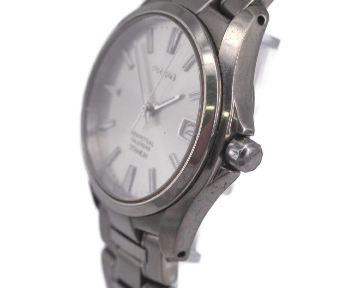 SEIKO/セイコー】8F32-0010 パーペチュアルカレンダー シルバー文字盤