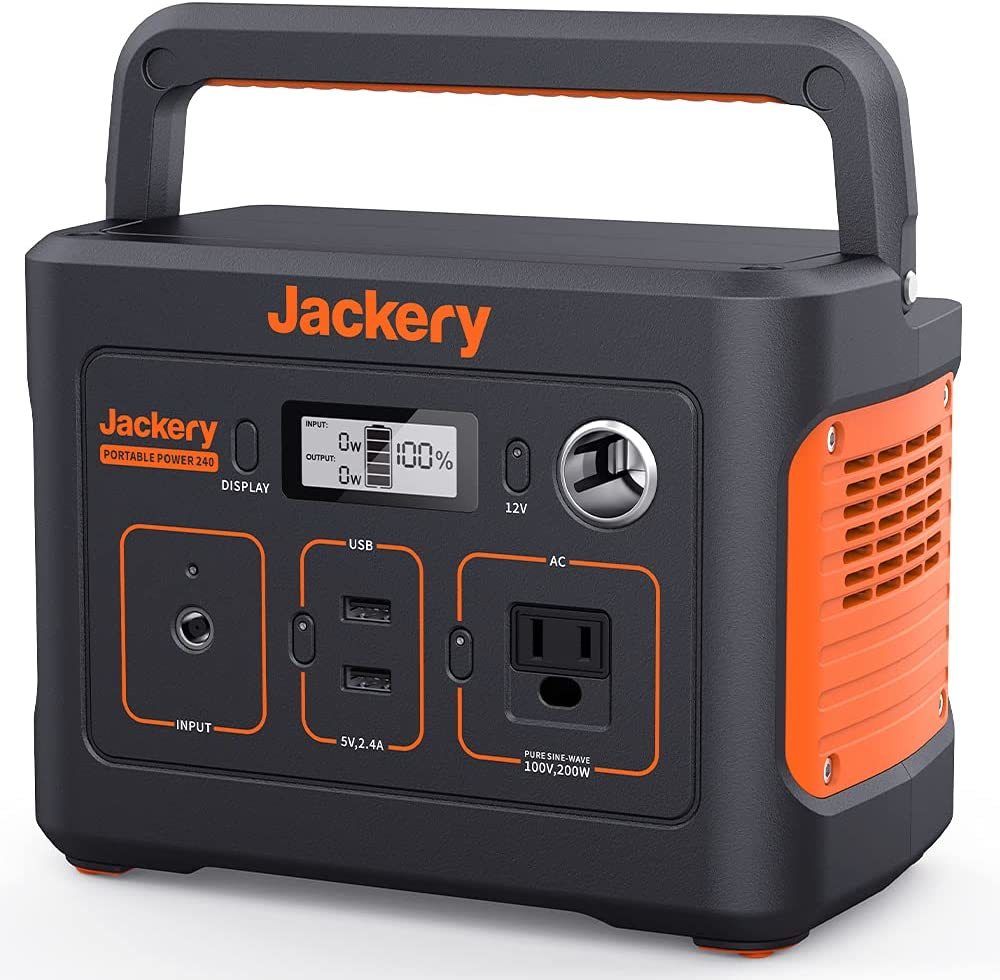 Jackery ポータブル電源 240 大容量 67200mAh/240Wh ポータブルバッテリー アウトドア バックアップ電源 小型 軽量 PSE認証済 防災