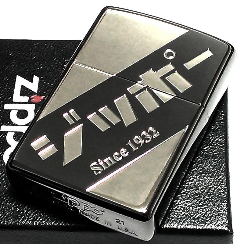 人気セール，100%新品 ZIPPO ライター ジッポー カタカナロゴ ニッケルブラック ジッポ ユニーク 銀差し かわいい メンズ おしゃれ レトロ ギフト プレゼント(Zippo)｜売買されたオークション情報、yahooの商品情報を Zippo