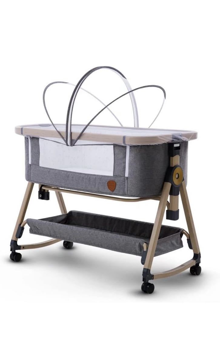 HZDMJ ベビーベッド2023新型グレー