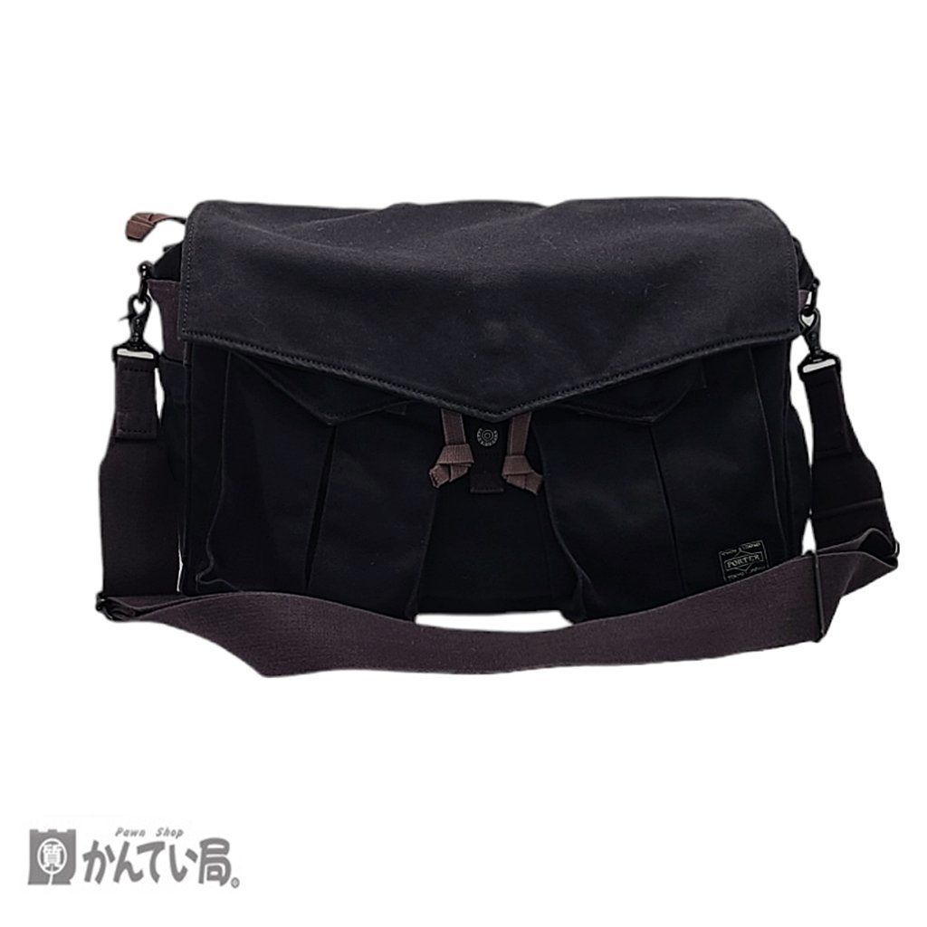 PORTER ポーター LOVE＆PEACE ショルダーバッグ ブラック 黒 吉田