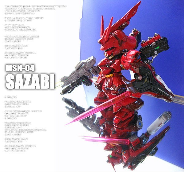 FW GUNDAM CONVERGE『サザビー』改造塗装完成品 ガンダムコンバージ