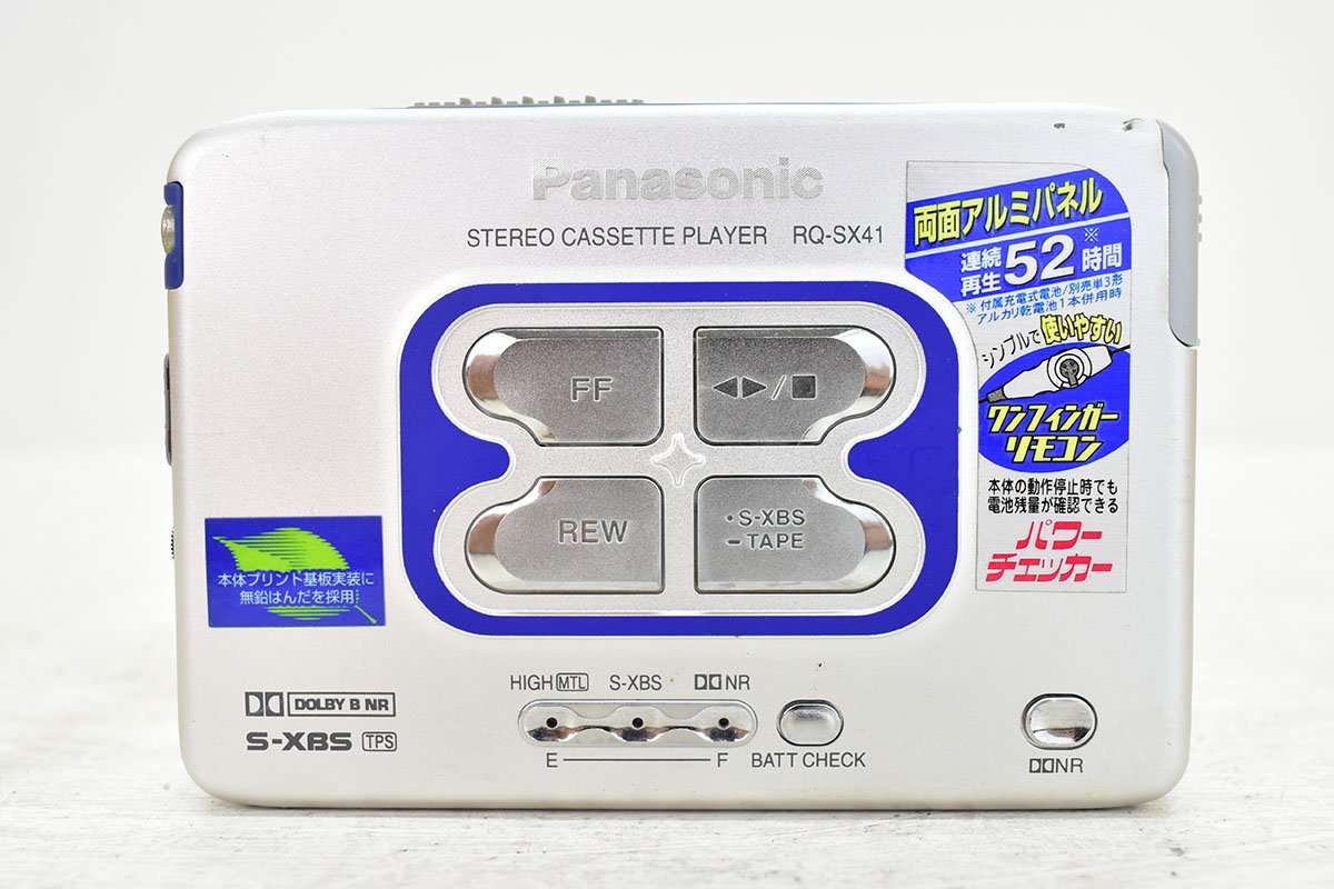 Panasonic RQ-SX41 カセットプレーヤー リモコンイヤホン ガム電池