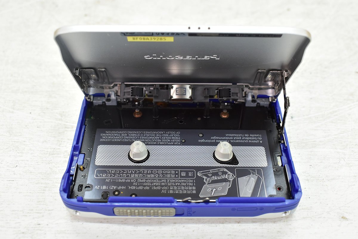 Panasonic RQ-SX41カセットプレーヤー 電池ケース付属 Panasonic RQ-SX41 カセットプレーヤー リモコンイヤホン ガム電池
