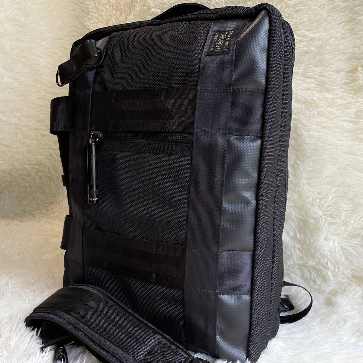 1円〜 美品◎ 3way PORTER HEAT 2層式 ブリーフケース ビジネスバッグ ショルダーバッグ リュック ポーター ヒート メンズ 通勤◎ 通学◎