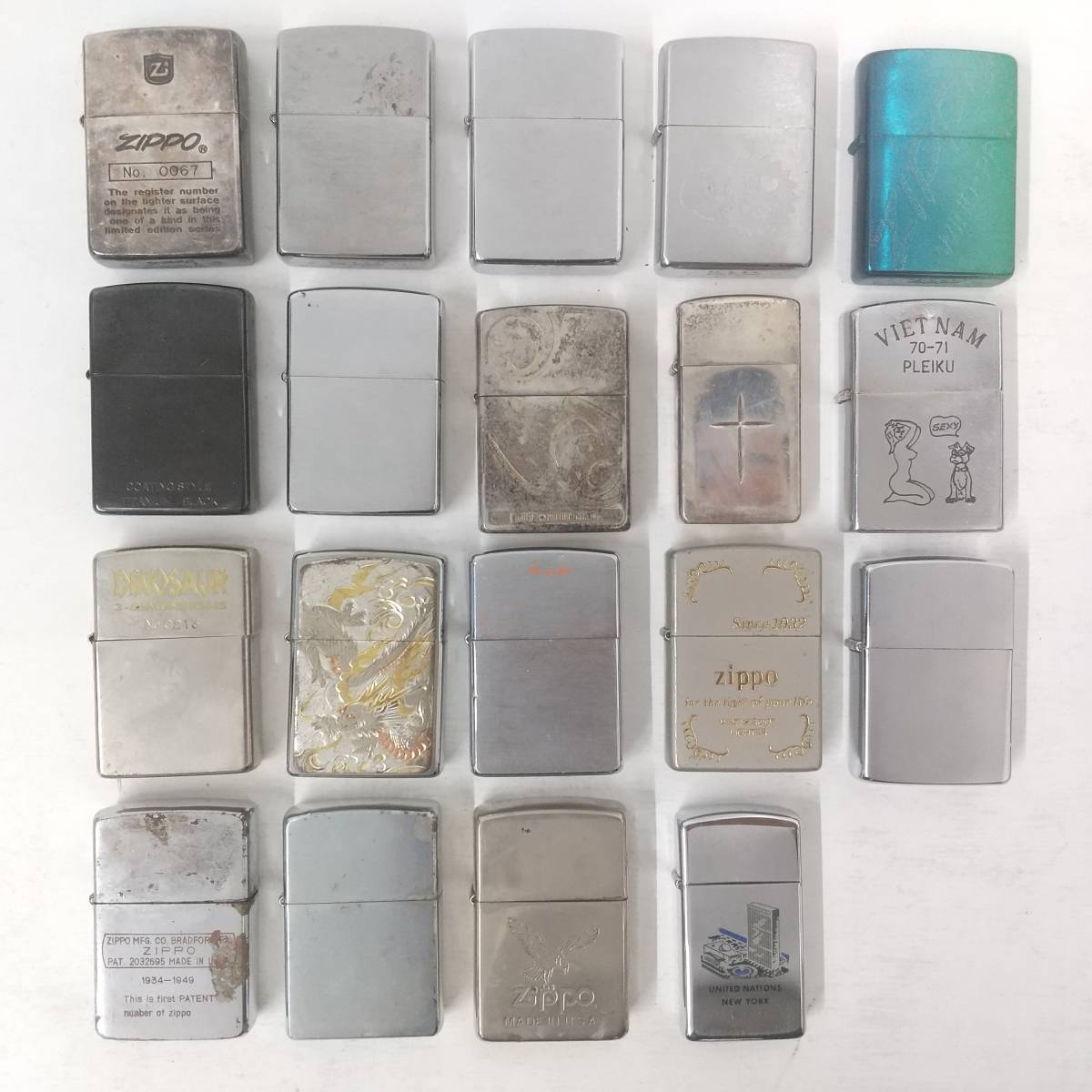 【最新作，豊富な】 1275 ZIPPO ジッポー 19本 まとめ売り オイルライター ジャンク(Zippo)｜売買されたオークション情報、yahooの商品情報をアーカイブ公開 - オークファン Zippo