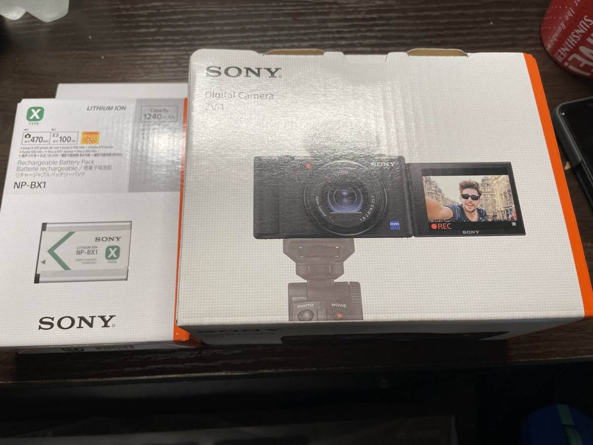 中古良品】SONY VLOGCAM ZV-1 コンパクトデジタルカメラ 動作確認済み 
