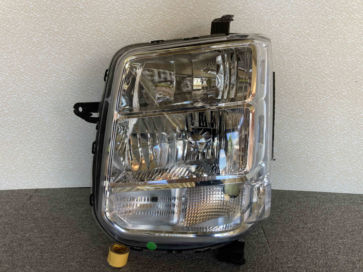 美品 磨く済 DA17W エブリィワゴン HID 左ヘッドライト LE14C6329