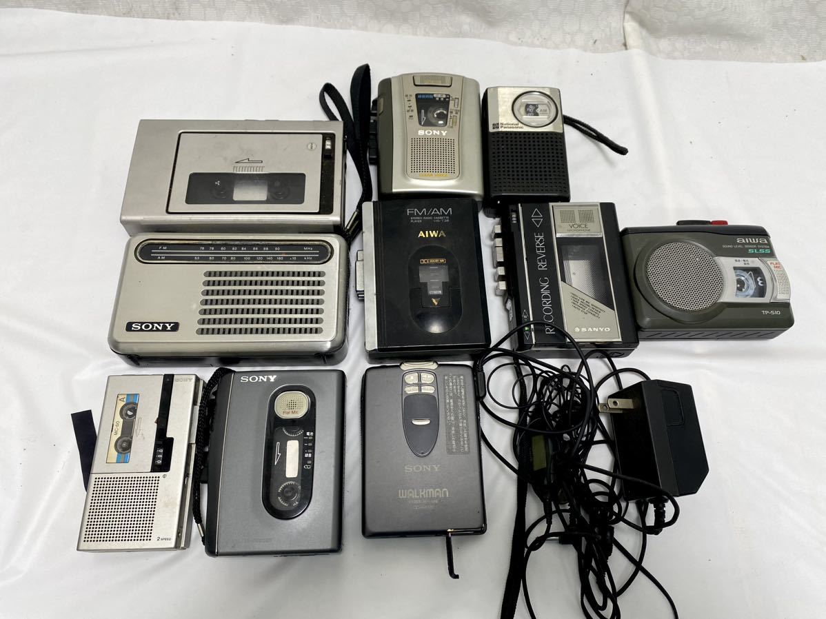 SONY AIWA ポータブルカセットプレーヤー ウォークマン カセットウォークマン ソニー SANYO ラジオ　おまとめ品