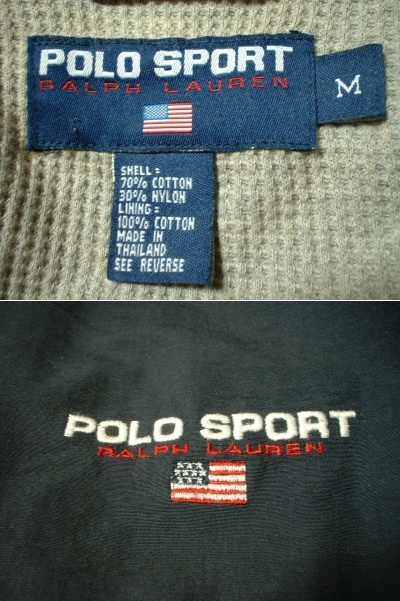 90sビンテージRalph Lauren POLO SPORTスイングトップMサーマル付き