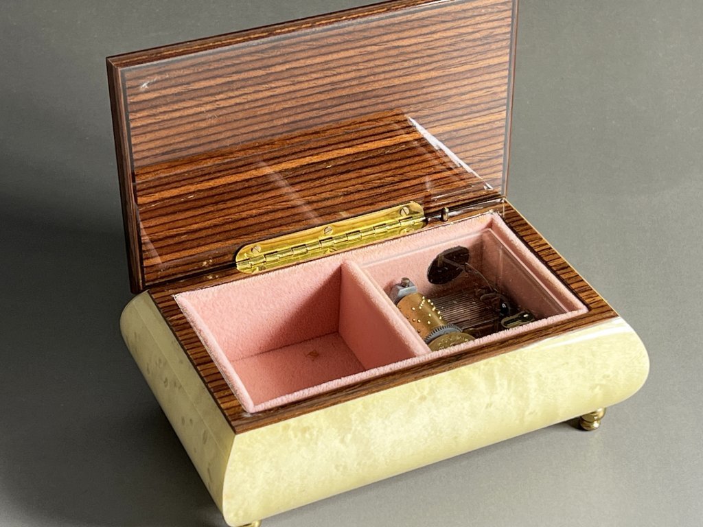 50908▽リュージュ オルゴール Reuge Romance ロマンス ジュエリーボックス 