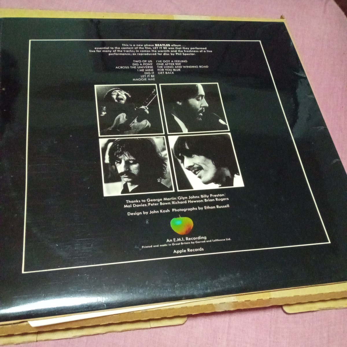 激レア！ ビートルズ レットイットビー 映画ポスター