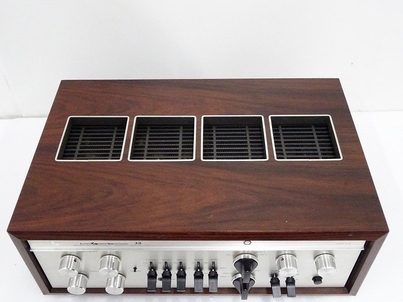 □LUXMAN LX38 真空管 プリメインアンプ LX-38 ウッドケース付
