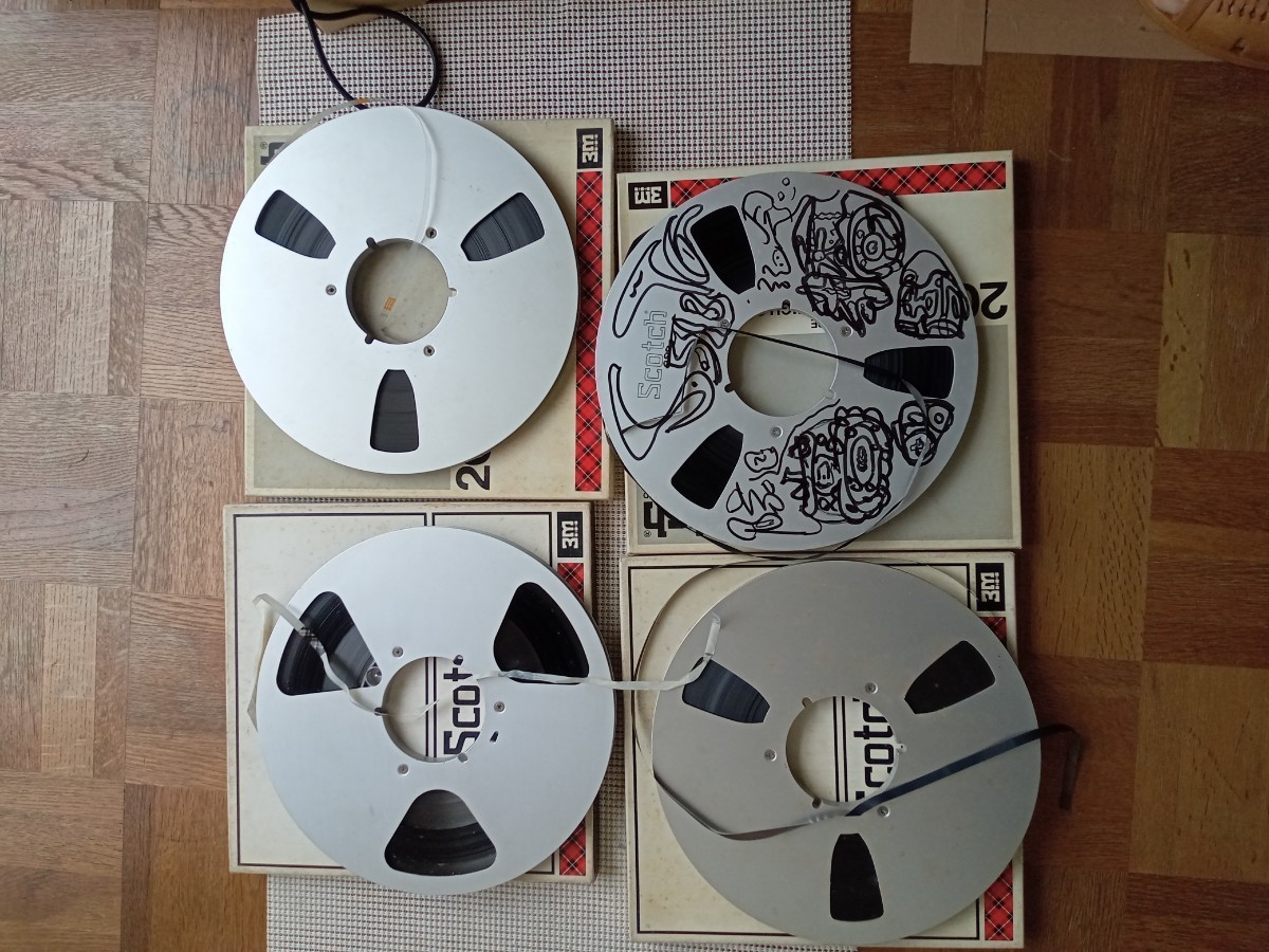 Scotchi SONY maxell オープン10号リールテープ4本中古 3 10号