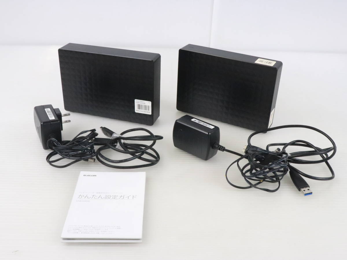 1円～★初期化済★SEAGATE シーゲート Expansion エクスパンション シリーズ 外付けHDD まとめて2点セット 2TB/3TB ELECOM エレコム P800