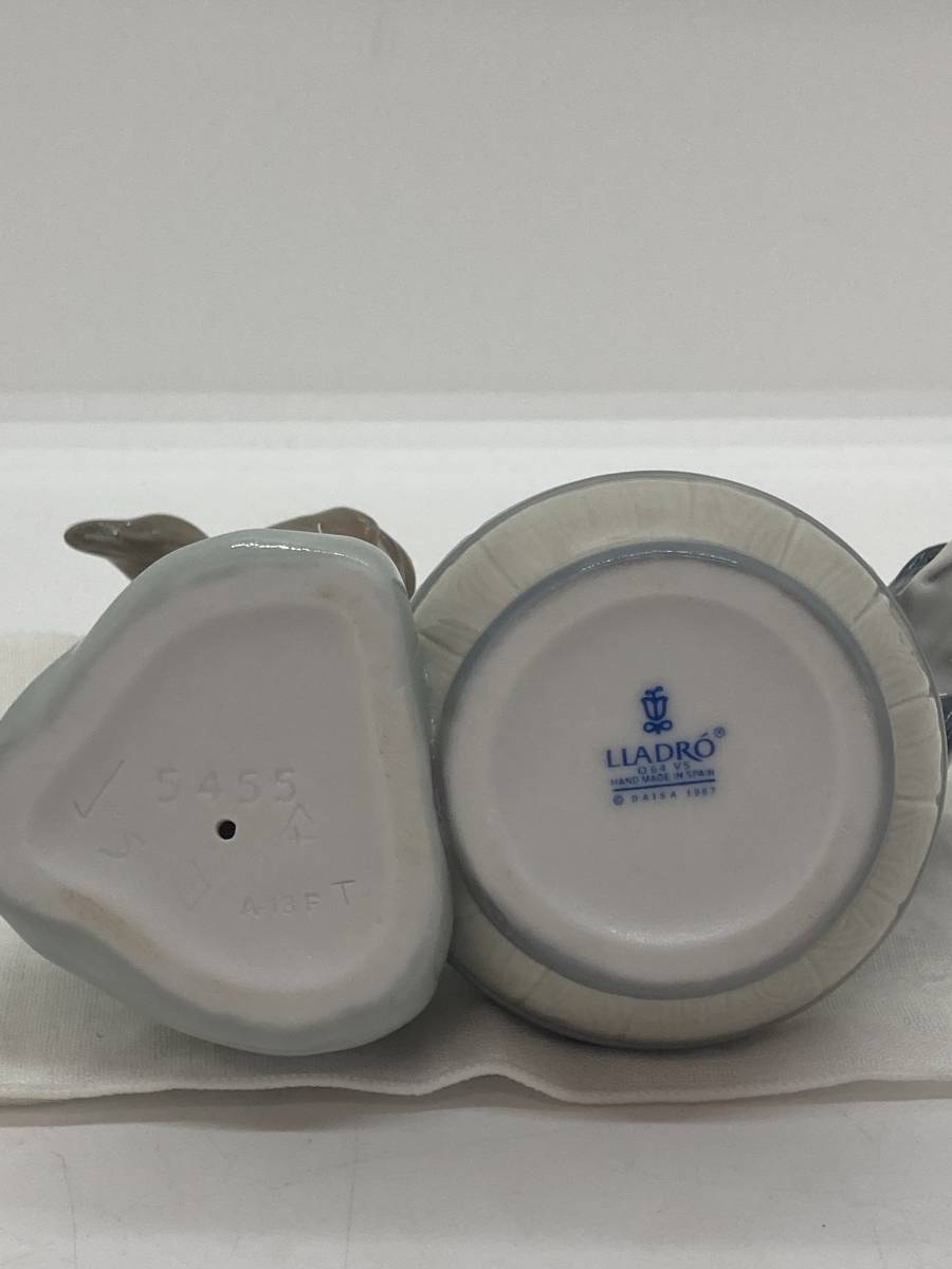LLADRO リヤドロ 5455 HAND MADE IN SPAIN きれいにしましょうね 陶器